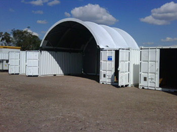 Large Container Shelter Colours Available