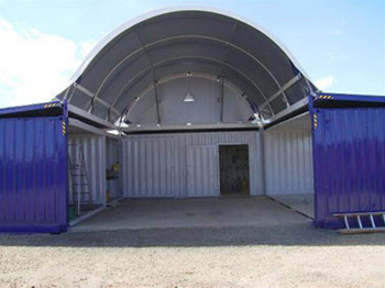 Container Shelter Partial Endwall