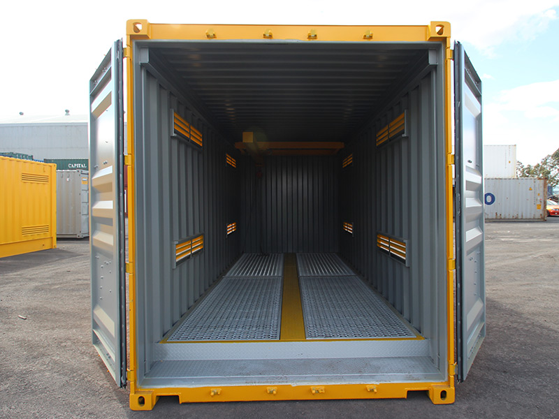 Dangerous Goods Container with Gantry System